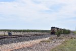 UP 2581 North entering Leona siding